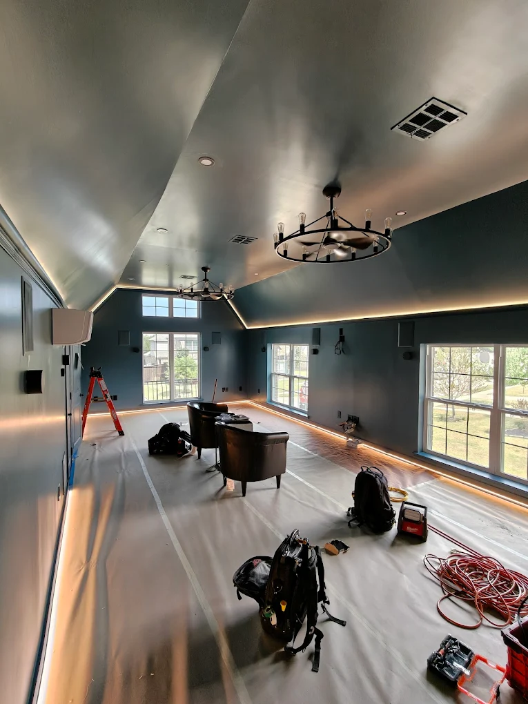 Cove & Chandelier Lighting