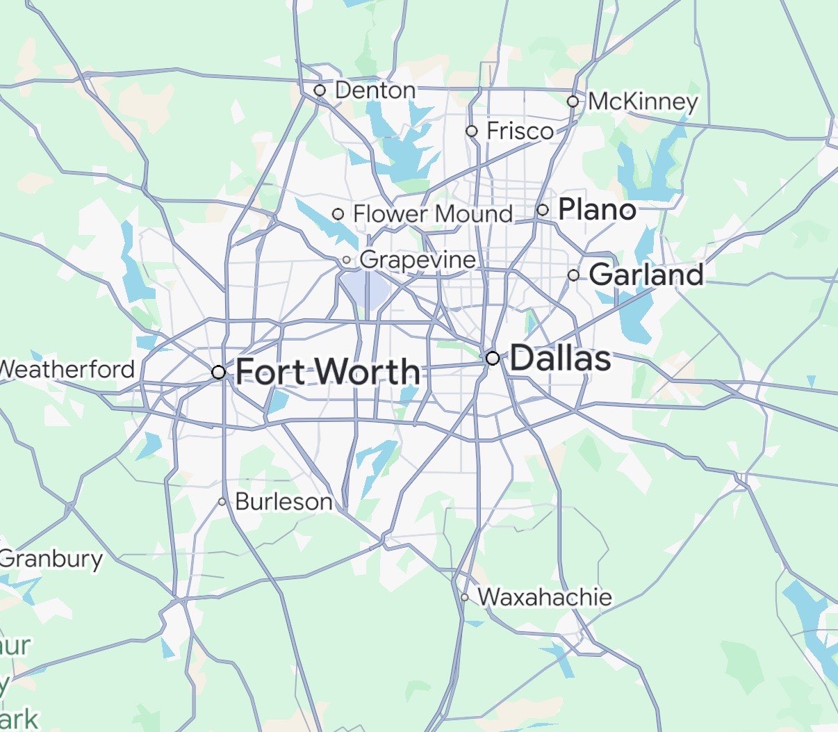 Xcel Electrical service area — the Dallas–Fort Worth metroplex